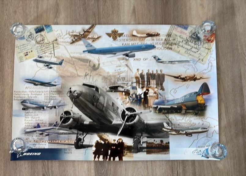 KLM poster “ Celebrating the Spirit 85”, Ophalen of Verzenden, Nieuw, Kaart, Foto of Prent