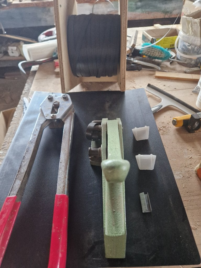 strappingbandset, Doe-het-zelf en Verbouw, Ophalen, Gebruikt, 250 mm of meer, Overige typen