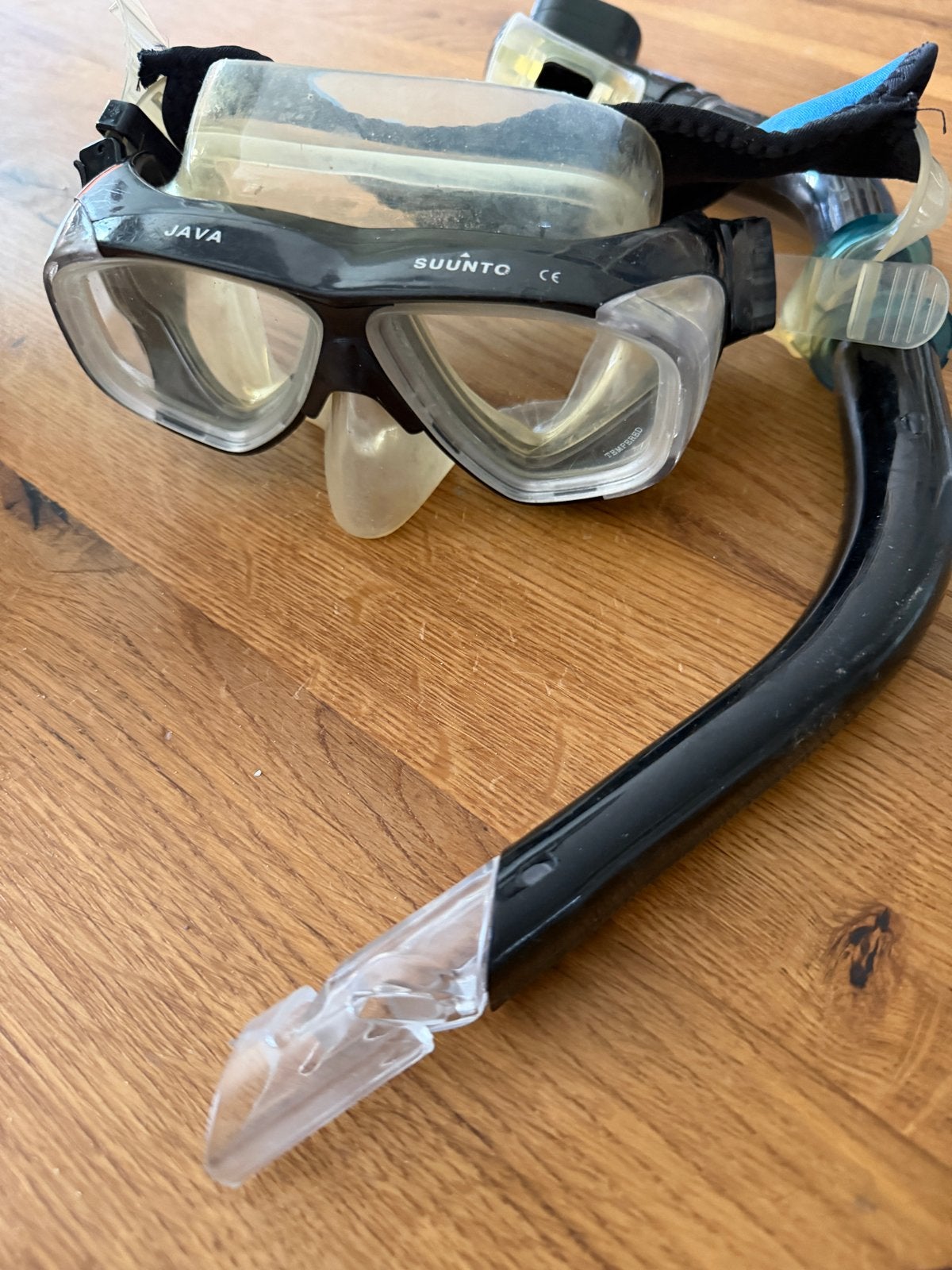 Suunto Java duikbril en snorkel set, Watersport en Boten, Duiken, Ophalen of Verzenden, Gebruikt, Duikbril of Snorkel
