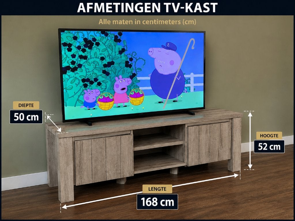 Tv meubel, Ophalen, Gebruikt, 150 tot 200 cm, Minder dan 100 cm