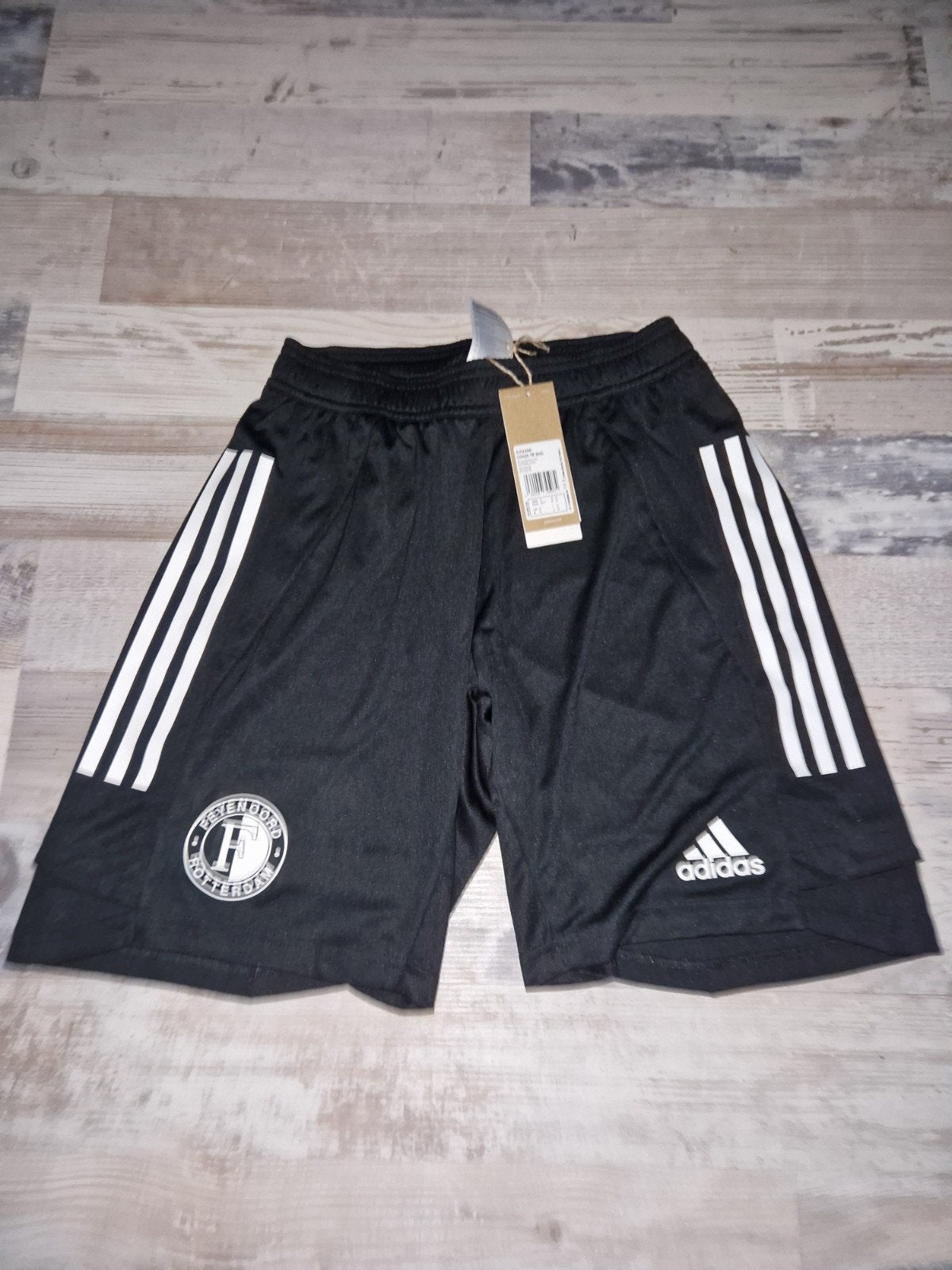Feyenoord Adidas Korte Broek - Maat S, Ophalen, Blauw, Nieuw, Adidas