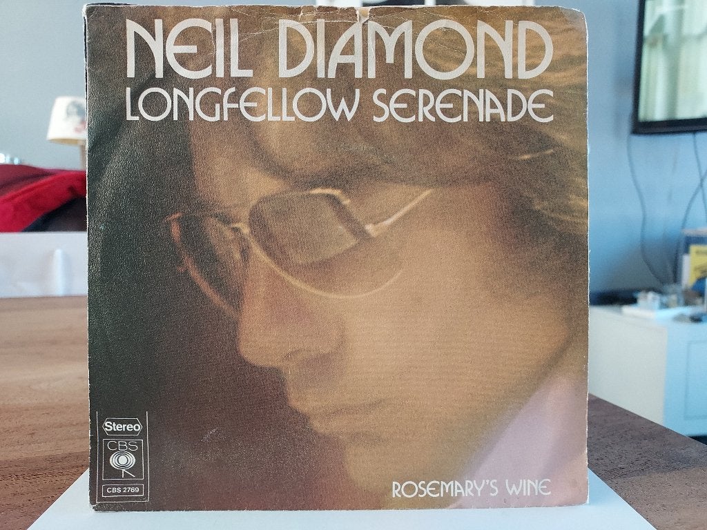 7" Single Neil Diamond - Longfellow Serenade / Rosemary's Wi, Gebruikt, 7 inch, Ophalen of Verzenden, Pop