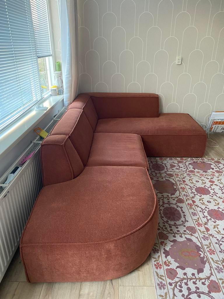 Hoekbank terra, Huis en Inrichting, Banken | Bankstellen, 250 tot 300 cm, Minder dan 75 cm, Hoekbank, Nieuw