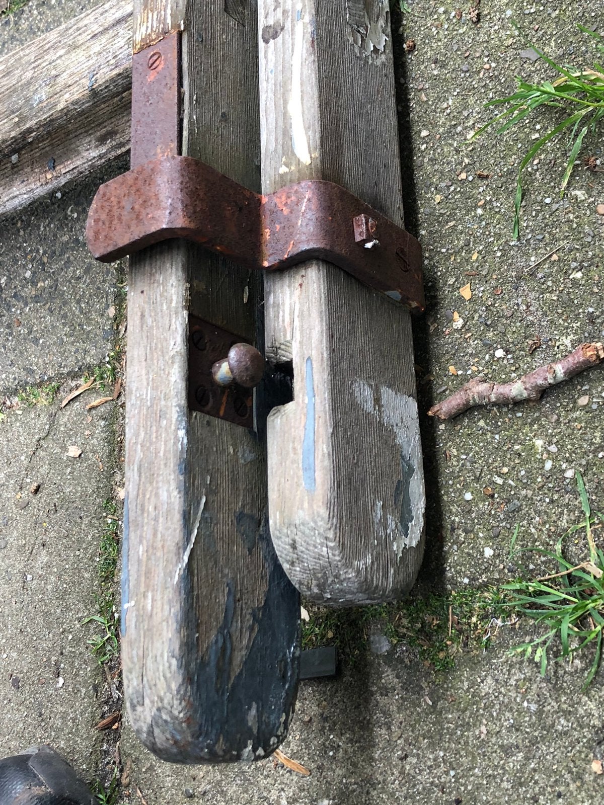 Mooie zware houten ladder, Ophalen, Gebruikt