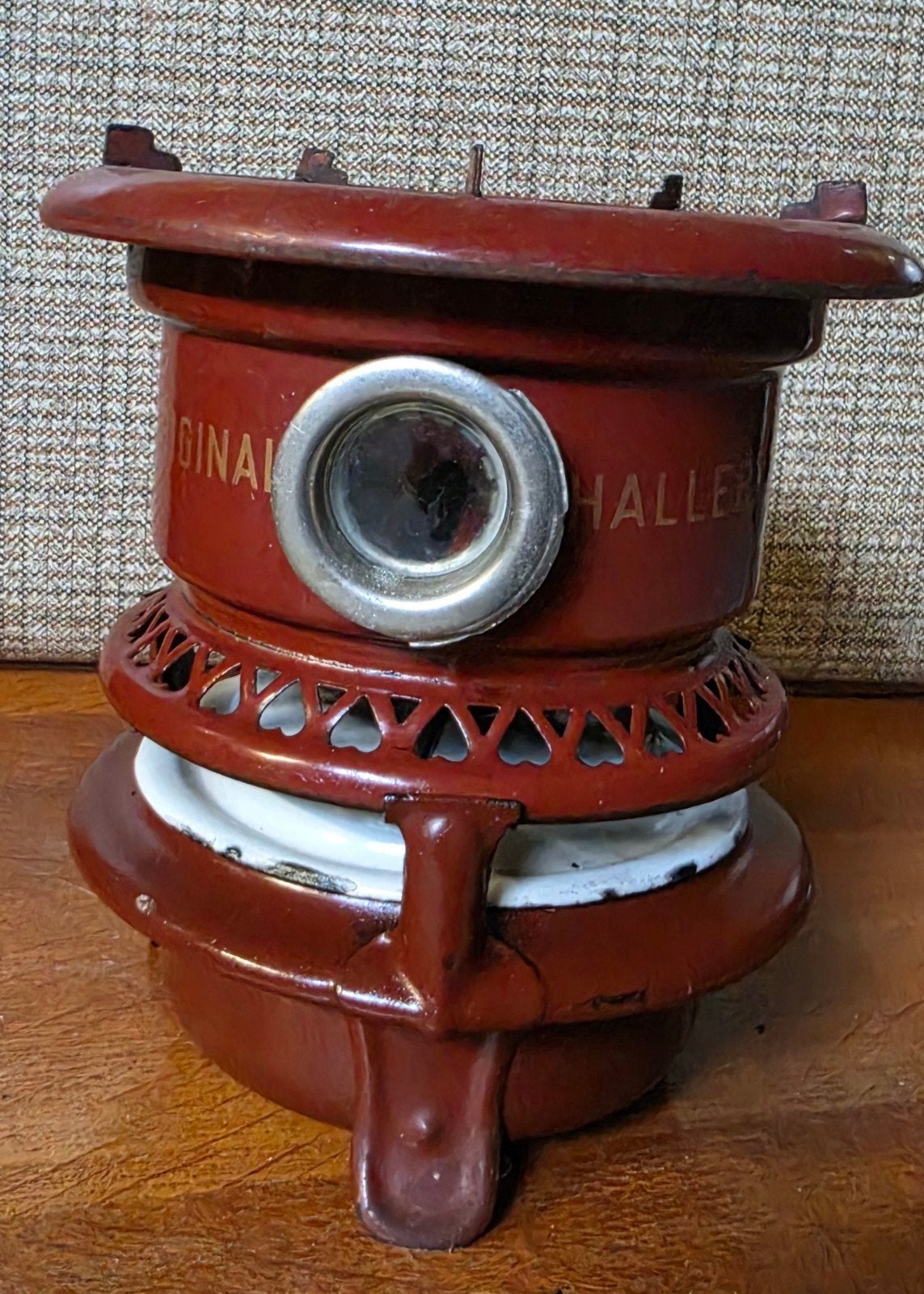 Antiek Haller petroleumstel - Vintage, Ophalen of Verzenden