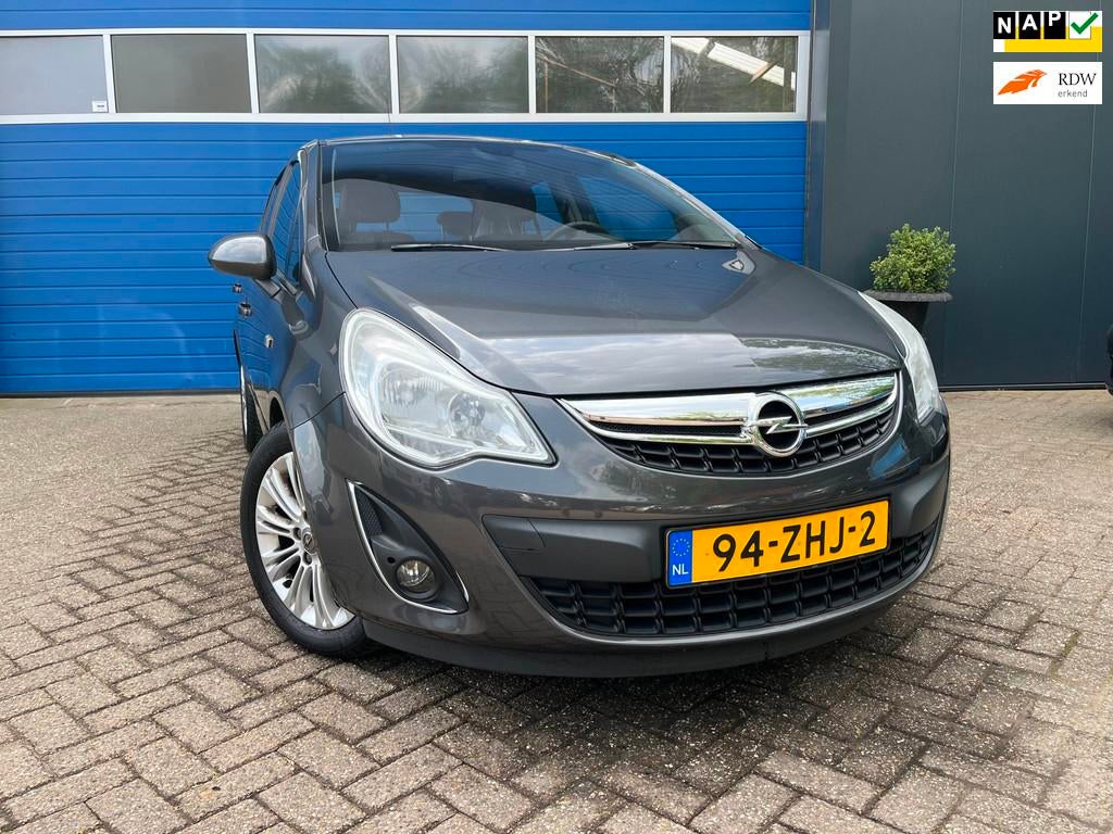 Opel Corsa 1.4 Turbo Cosmo |Airco|Navi.|1e Eig, Voorwielaandrijving, Euro 5, Gebruikt, Zwart