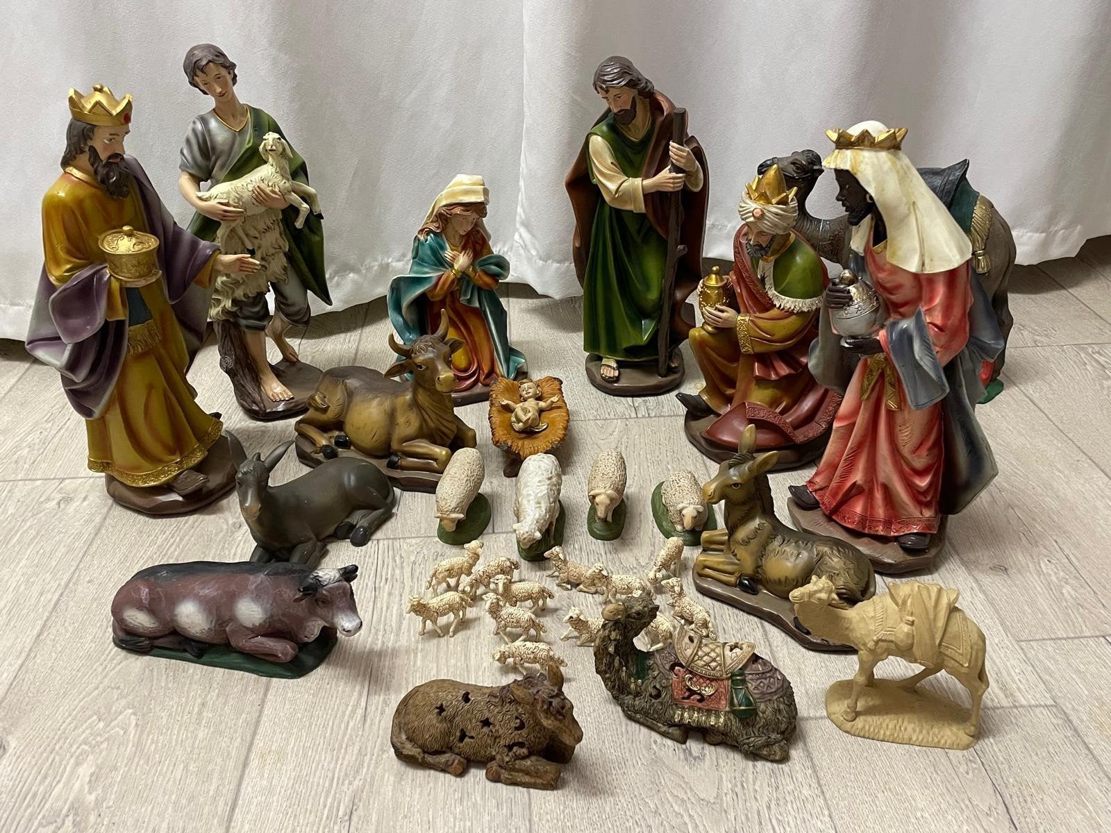 Mooie complete Kerststal, Verzamelen, Ophalen of Verzenden, Zo goed als nieuw, Religie