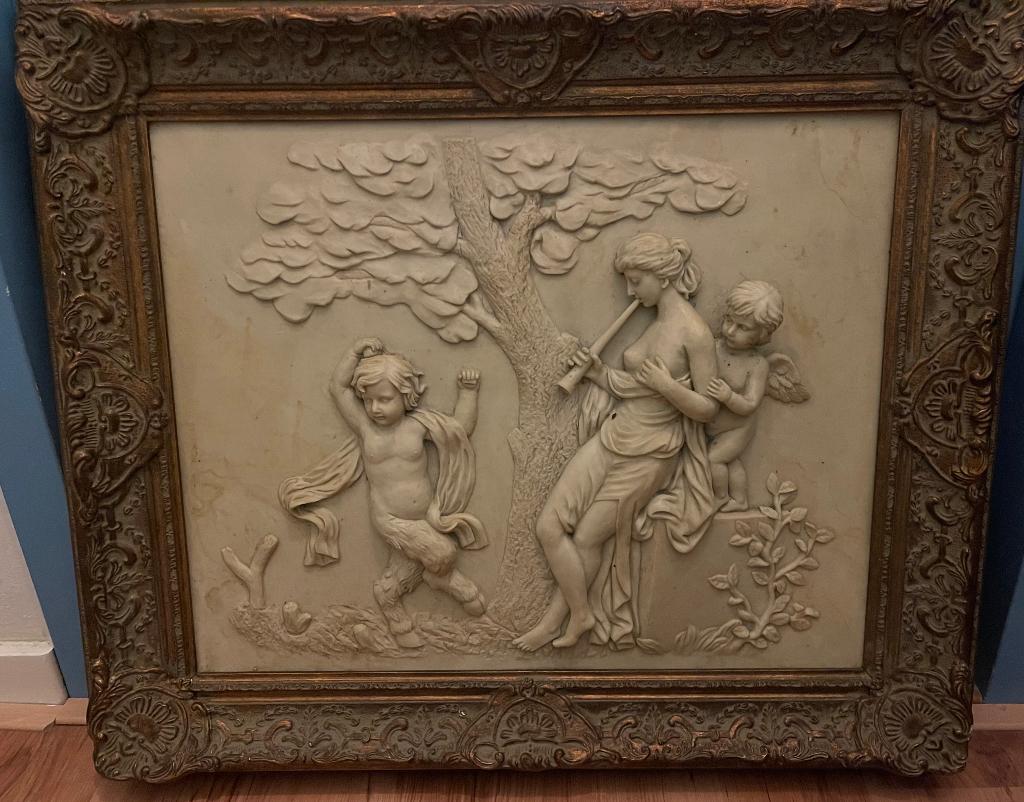 Antiek Engels wandreliëf Roe Bros Weston-Super-Mare, Antiek en Kunst, Curiosa en Brocante, Ophalen