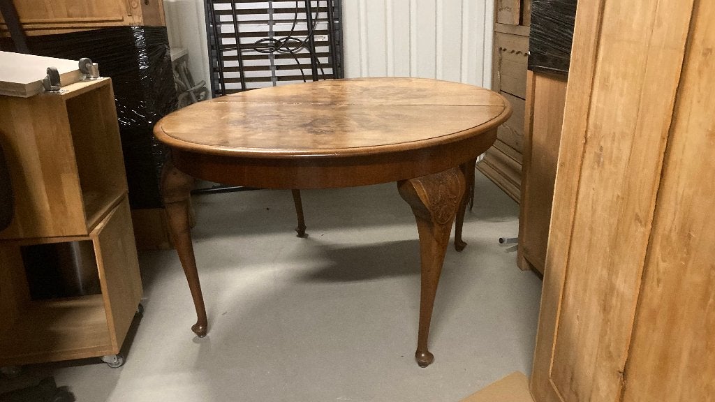 Antieke ovale coulissentafel, Antiek en Kunst, Antiek | Meubels | Tafels, Ophalen