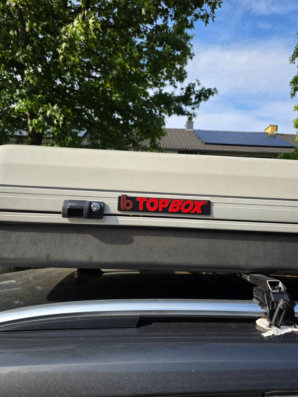 TopBox dakkoffer XXL – ca. 500 liter – grijs – incl. bevesti, Auto diversen, Ophalen, Gebruikt