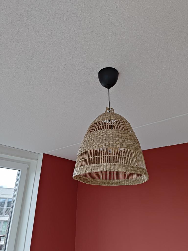 2x IKEA Tafellampen - Rotan Stijl, Ophalen, Overige materialen, Bohemian, Scandinavisch, Zo goed als nieuw