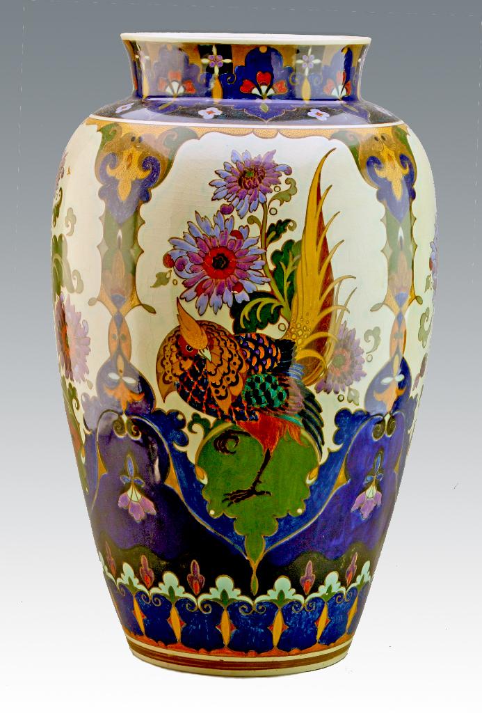 Amphora Oegstgeest vaas (Nr.: 375), Antiek en Kunst, Antiek | Keramiek en Aardewerk, Ophalen of Verzenden