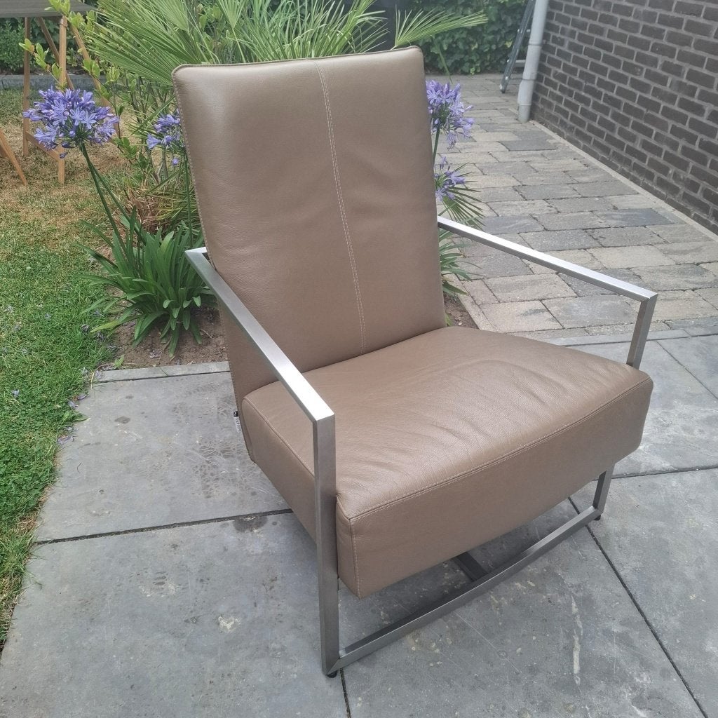 Fauteuilles TopForm met metalen frame, Huis en Inrichting, Fauteuils, Ophalen, Gebruikt, Minder dan 75 cm, Elegant