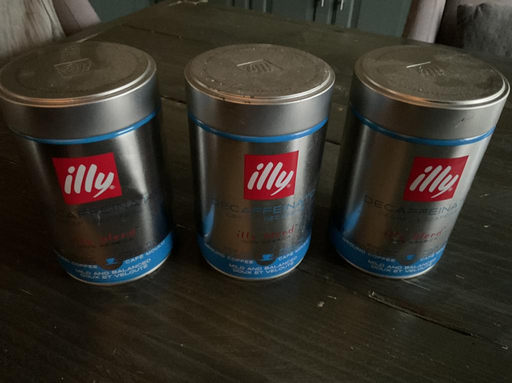 Illy koffie decaffeinato 3 blikken, Diversen, Levensmiddelen, Ophalen
