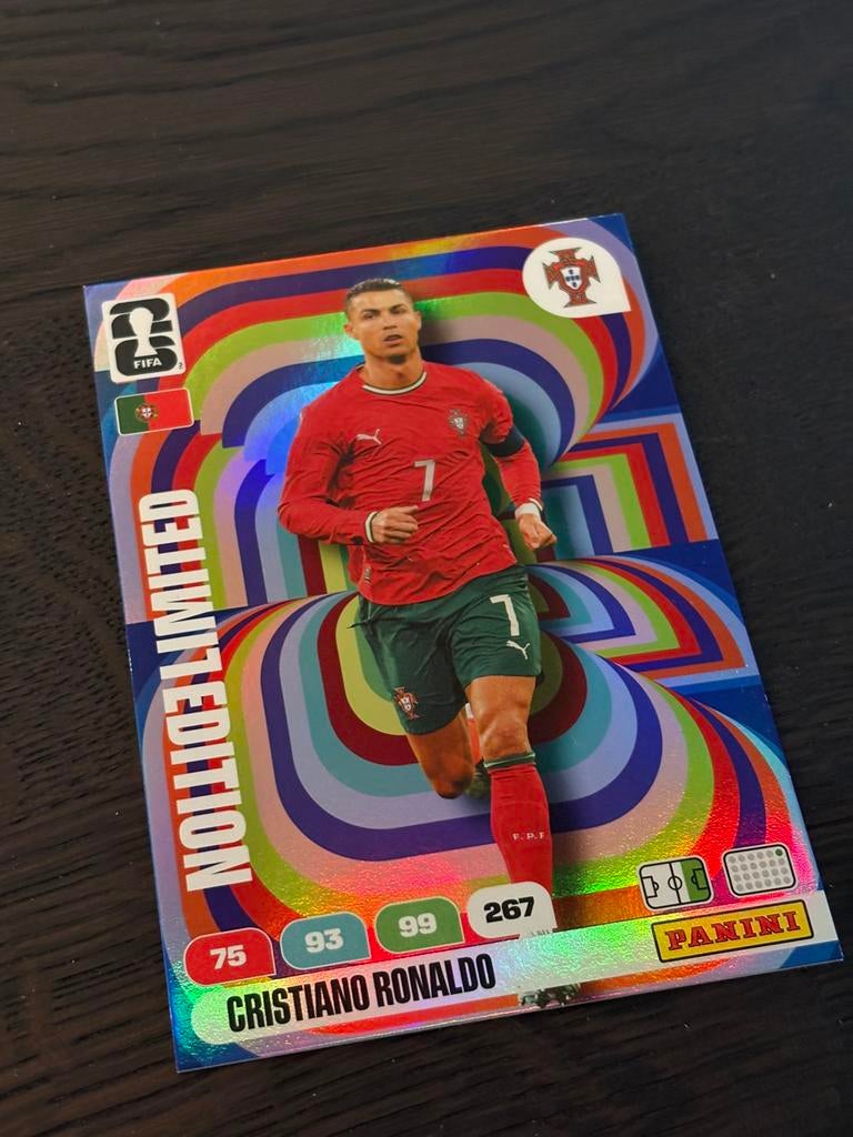 LIMITED EDITION PANINI CRISTIANO RONALDO XL WK 2026, Ophalen of Verzenden, Zo goed als nieuw, Plaatje