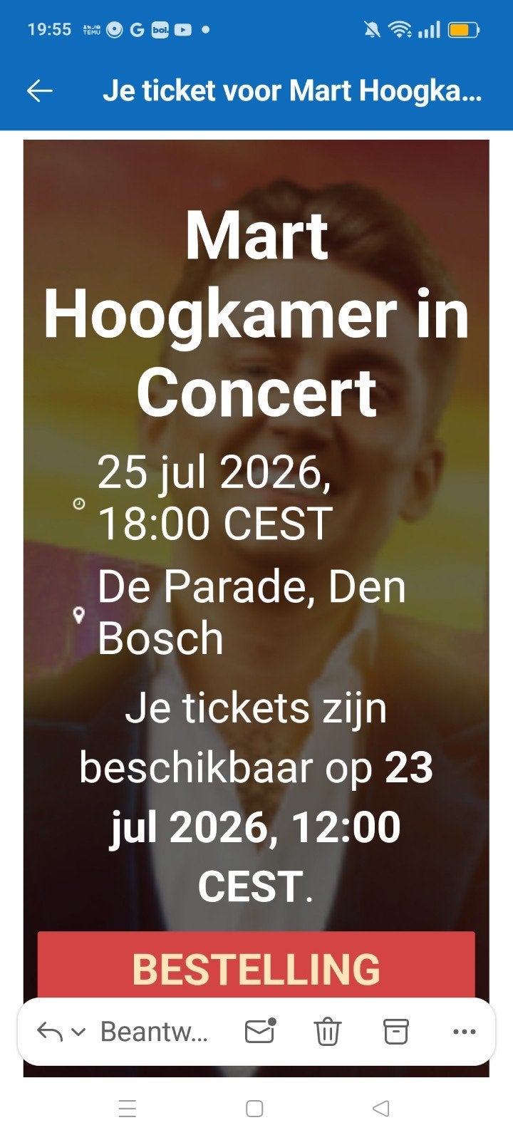 Te koop, Eén persoon, Juli