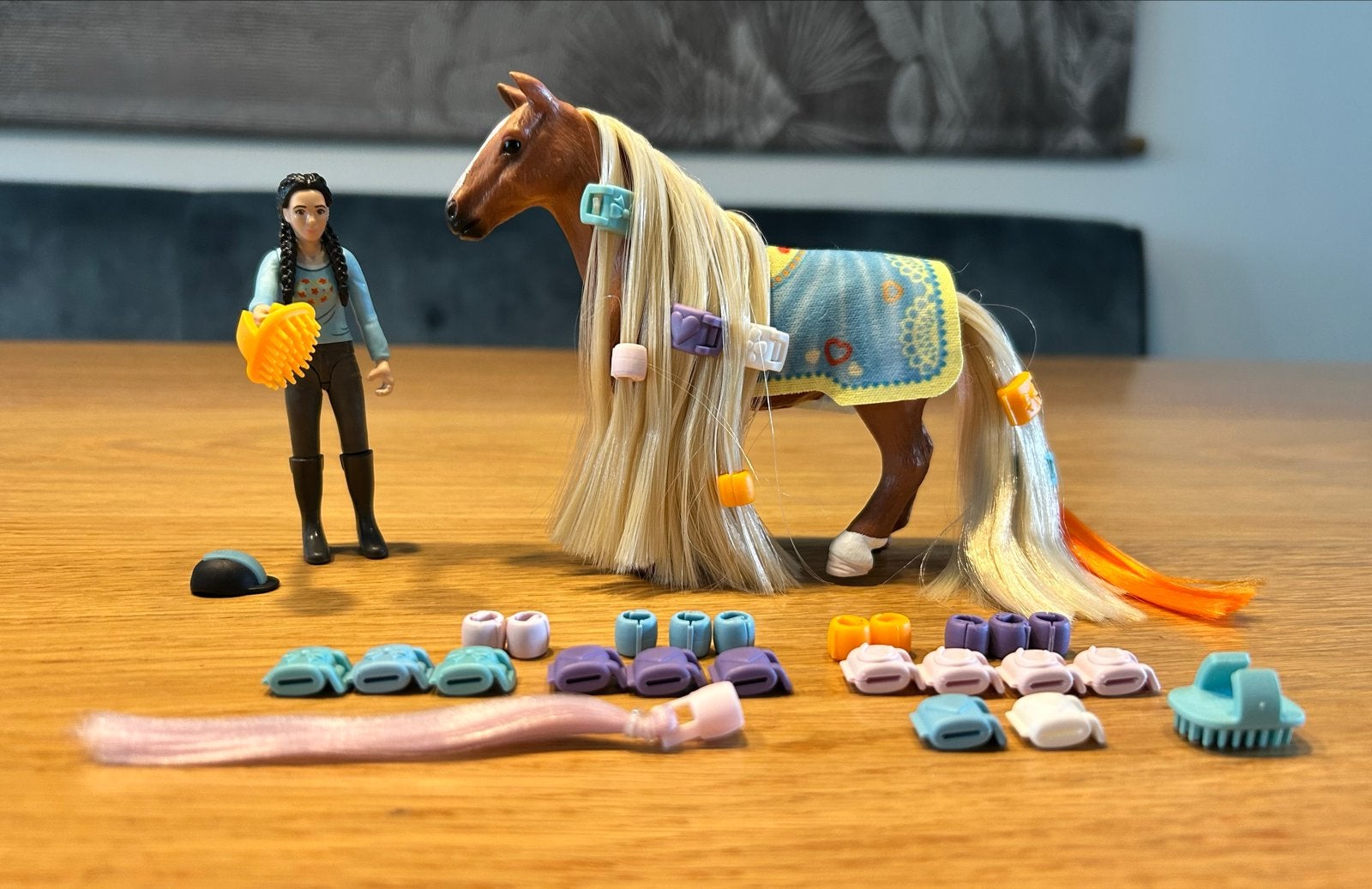 Schleich Kim & Caramelo starterset 42585, Ophalen of Verzenden, Zo goed als nieuw, Jongen of Meisje