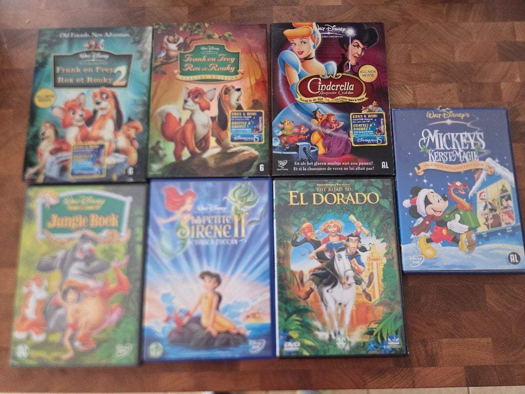 7x Disney Films op DVD (Diverse talen), Animatie, Ophalen of Verzenden, Spaans, Spaans