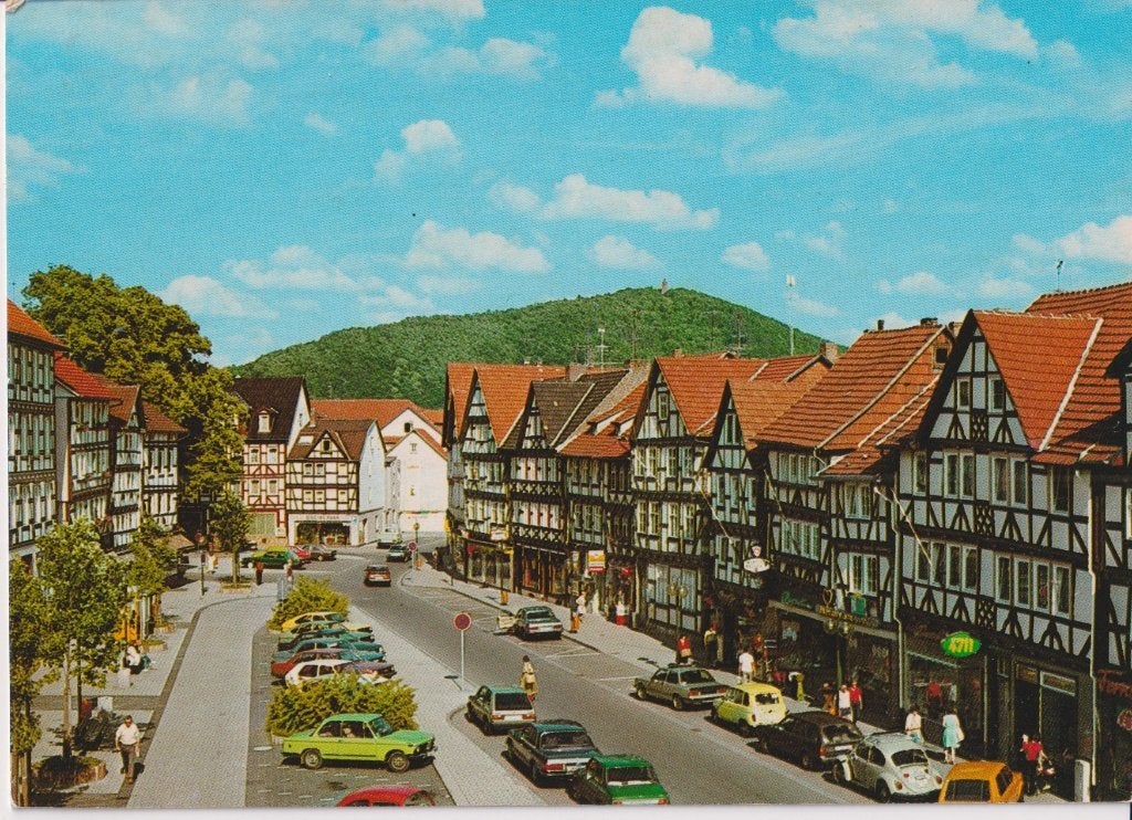 Duitsland, Eschwege met auto's, Ophalen of Verzenden, 1960 tot 1980, Ongelopen, Duitsland