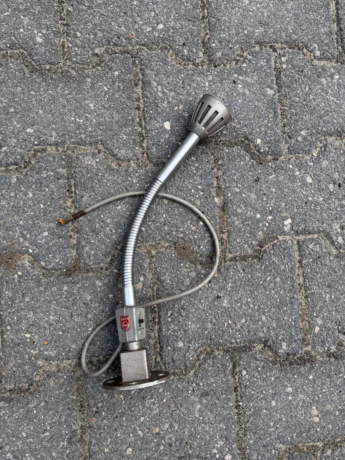 Vintage Philips EL 6031/00 microfoon met zwanenhals, Muziek en Instrumenten, Microfoons, Ophalen of Verzenden, Gebruikt, Overige typen