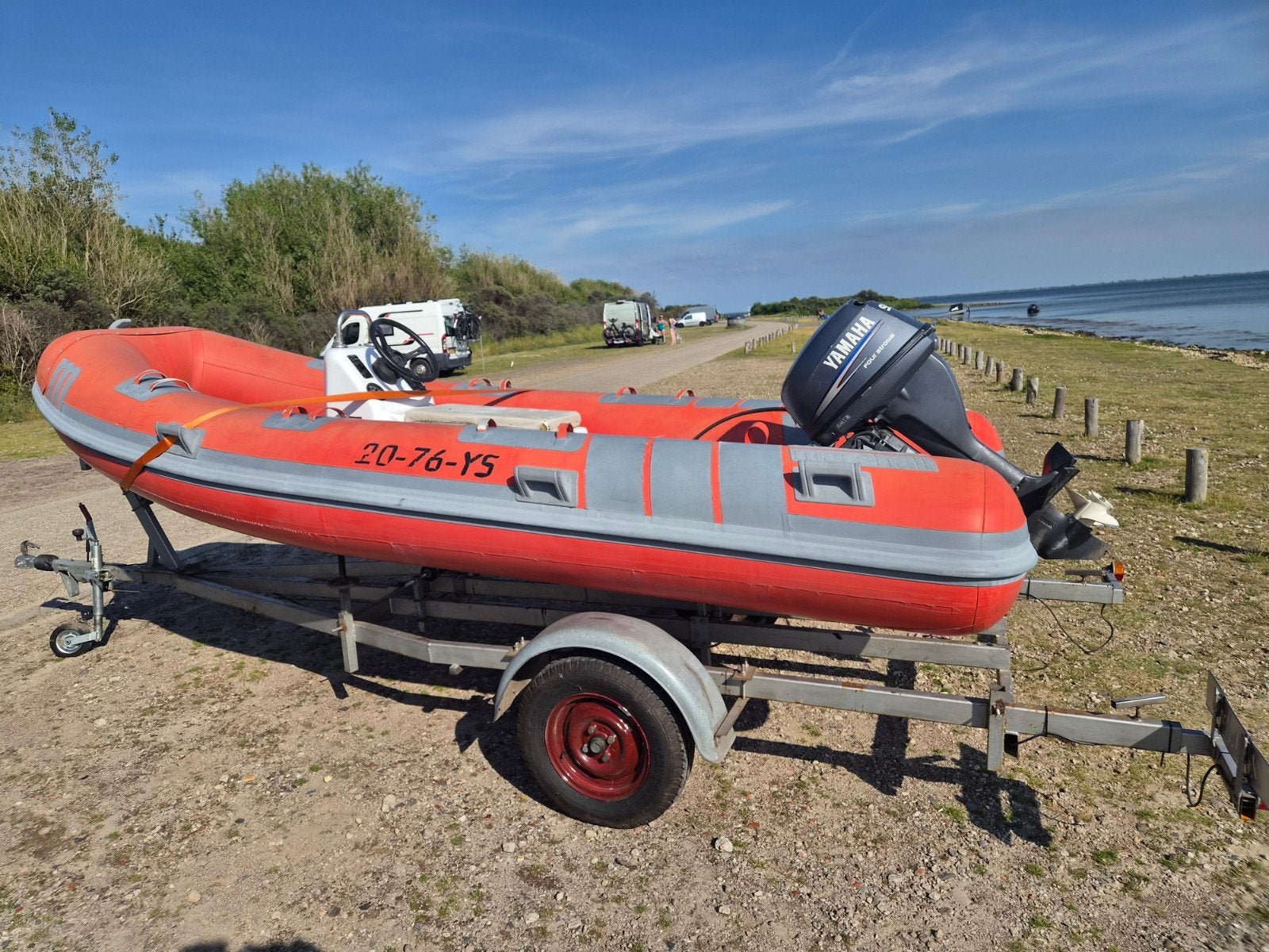 Rib 460 console boot + trailer + 10pk yamaha, Watersport en Boten, Ophalen, Aluminium, Yamaha