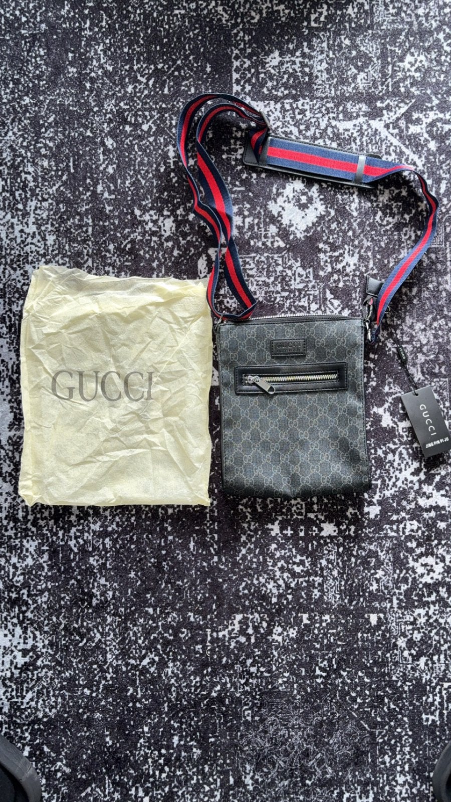 Gucci tas, Ophalen of Verzenden, Nieuw, Zwart, Schoudertasje