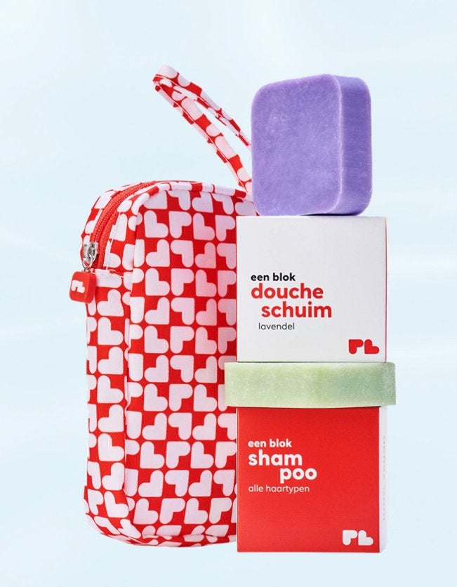 Hema Postcode Loterij Reisset: Shampoo, Doucheschuim & Tasje, Sieraden, Tassen en Uiterlijk, Uiterlijk | Lichaamsverzorging, Ophalen of Verzenden