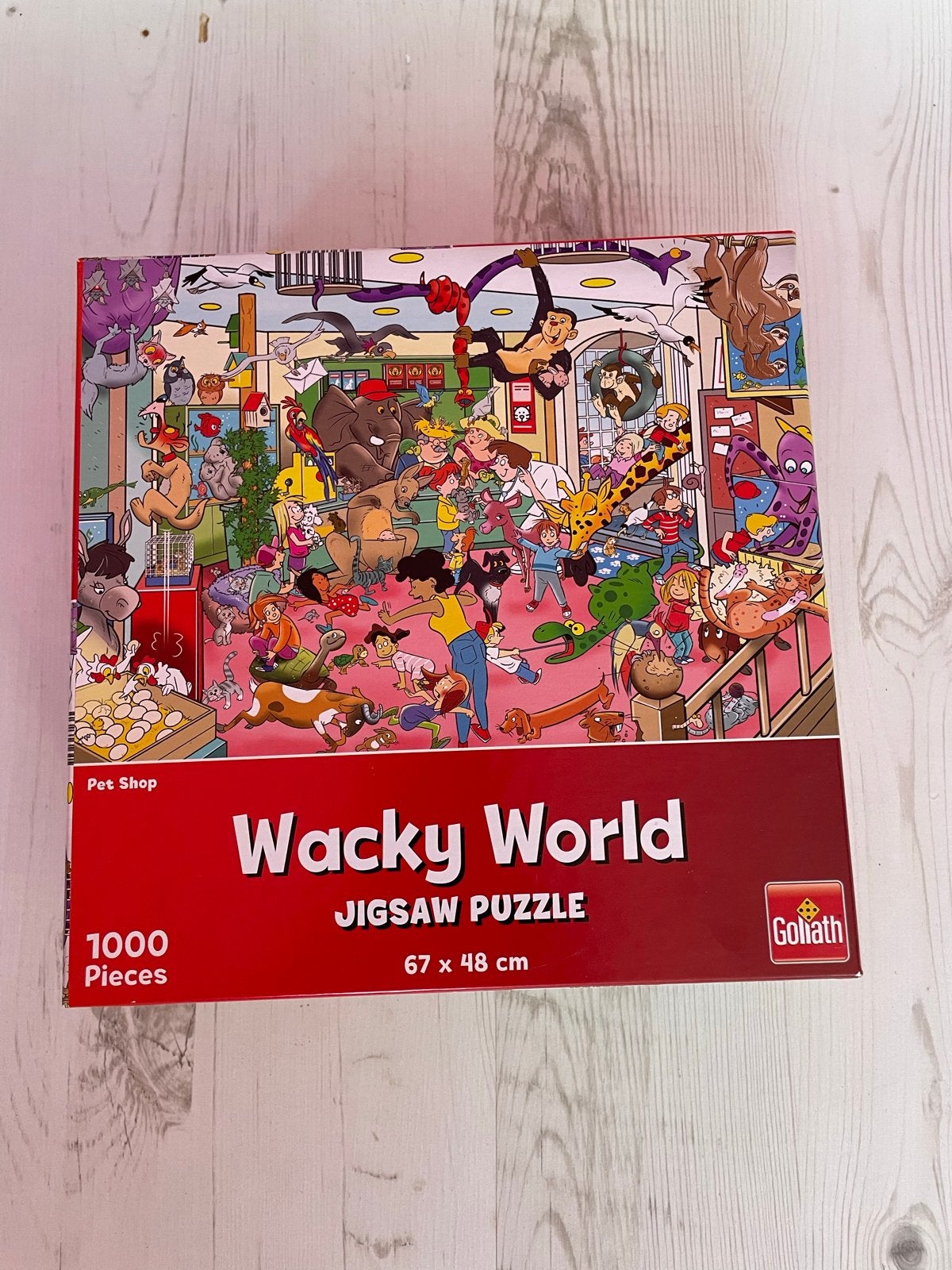 Wacky World Jigsaw Puzzel 1000 Stukjes Goliath, Ophalen of Verzenden, 500 t/m 1500 stukjes, Zo goed als nieuw, Legpuzzel