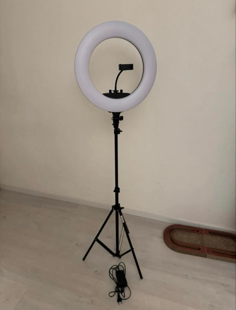 StudioKing LED Ringlamp Set 48W LR-480 met Batterijen, Ophalen of Verzenden, Nieuw