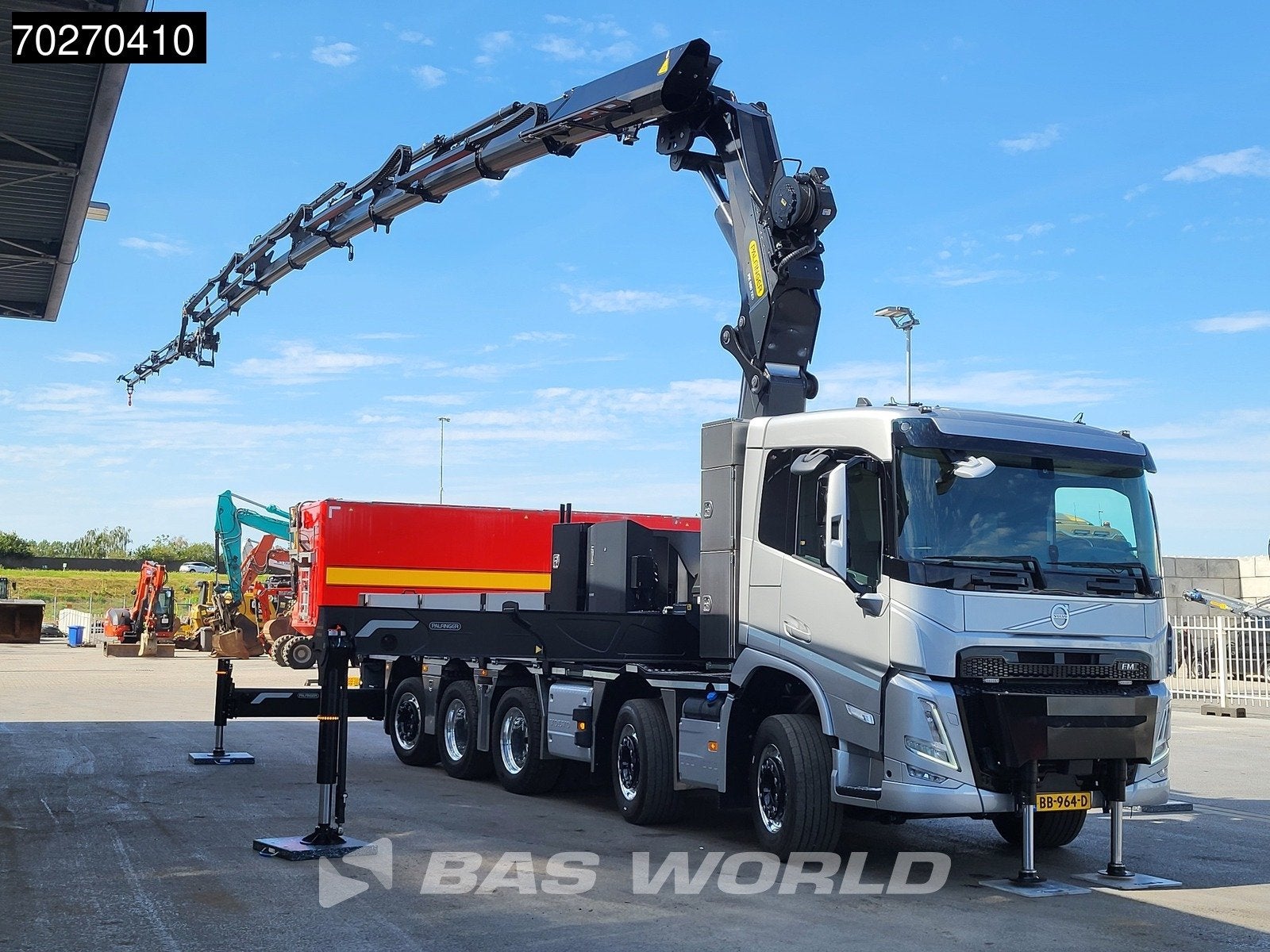 Volvo FM 500 10X4 NEW! Palfinger PK580 TEC + PJ090C JIB 2.5t, Auto's, Automaat, Overige kleuren, Leder, Bedrijf