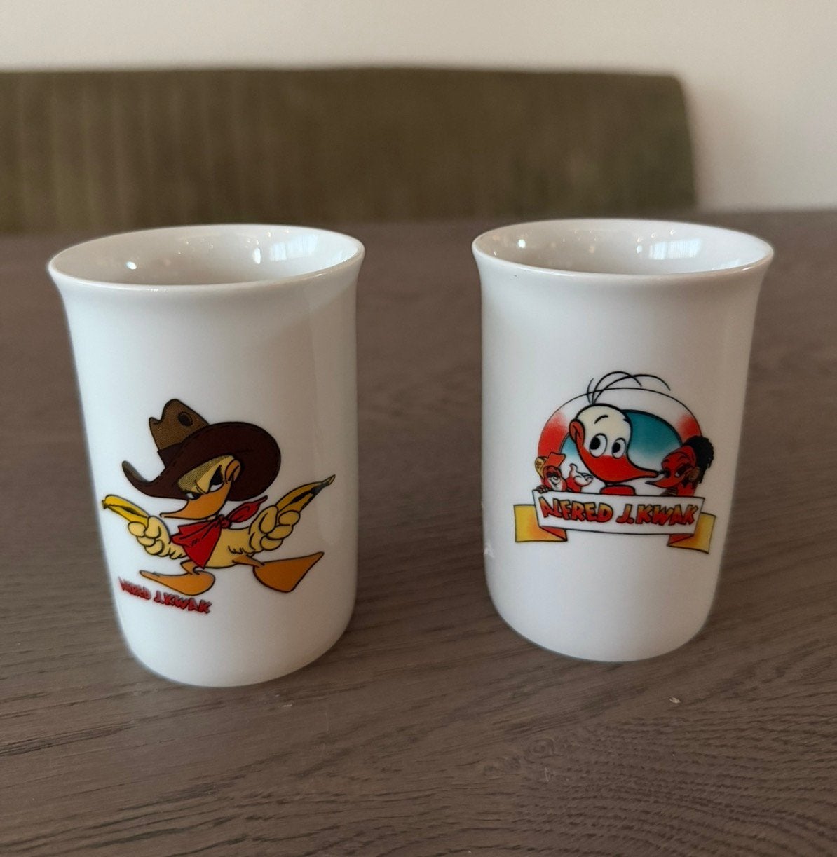 Vintage Alfred J. kwak Bekers, Ophalen of Verzenden, Overige figuren, Zo goed als nieuw, Gebruiksvoorwerp