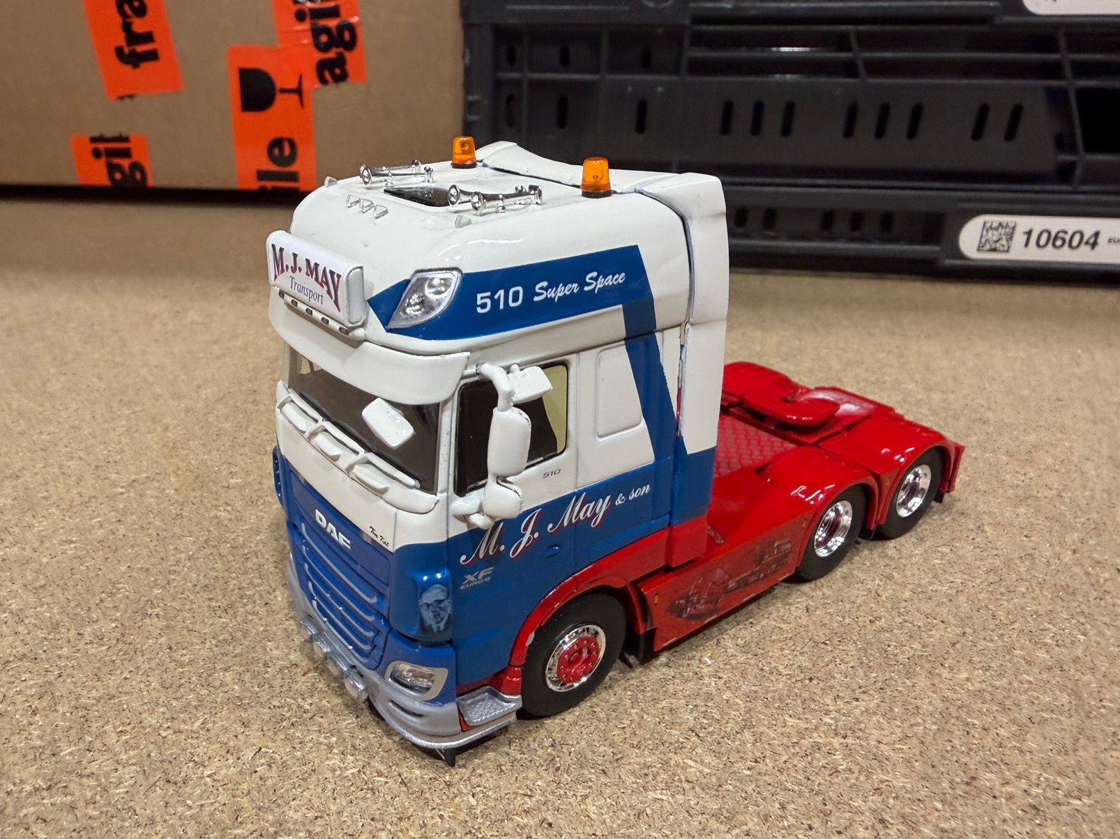 TEKNO DAF XF 6x2 MJ MAY TRANSPORT, Ophalen of Verzenden, Zo goed als nieuw, Bus of Vrachtwagen, Tekno