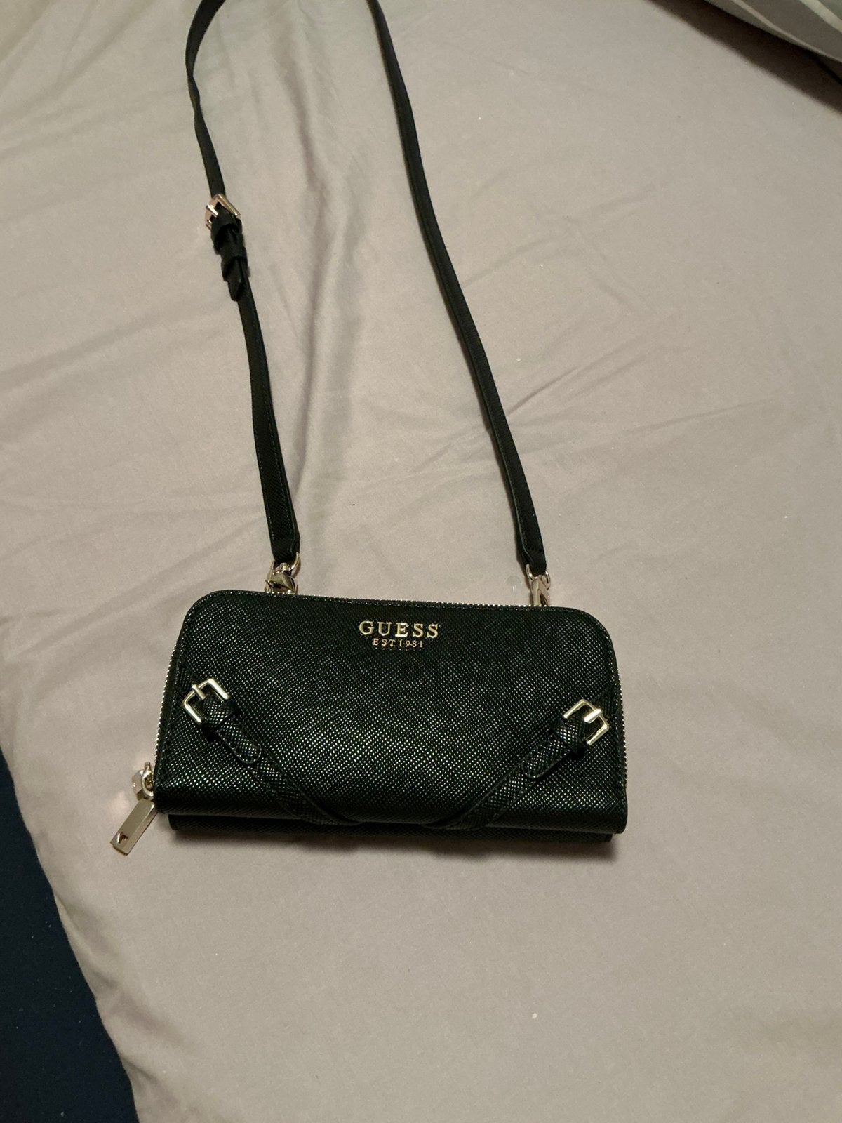 Merk:GUESS Mini Schoudertas kleur zwart, Ophalen of Verzenden, Nieuw, Zwart, Schoudertasje