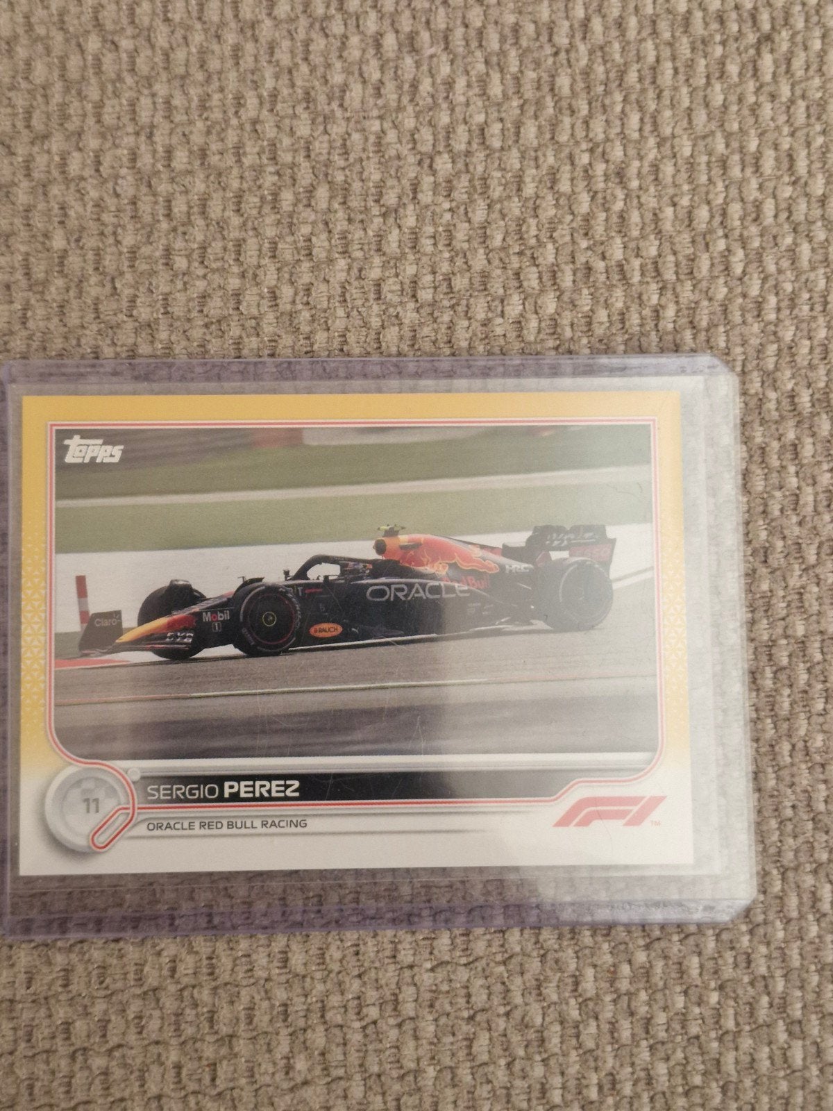 Sergio Perez Topps F1 Kaart - Red Bull Racing 20/50, Verzamelen, Ophalen of Verzenden, Zo goed als nieuw, Formule 1