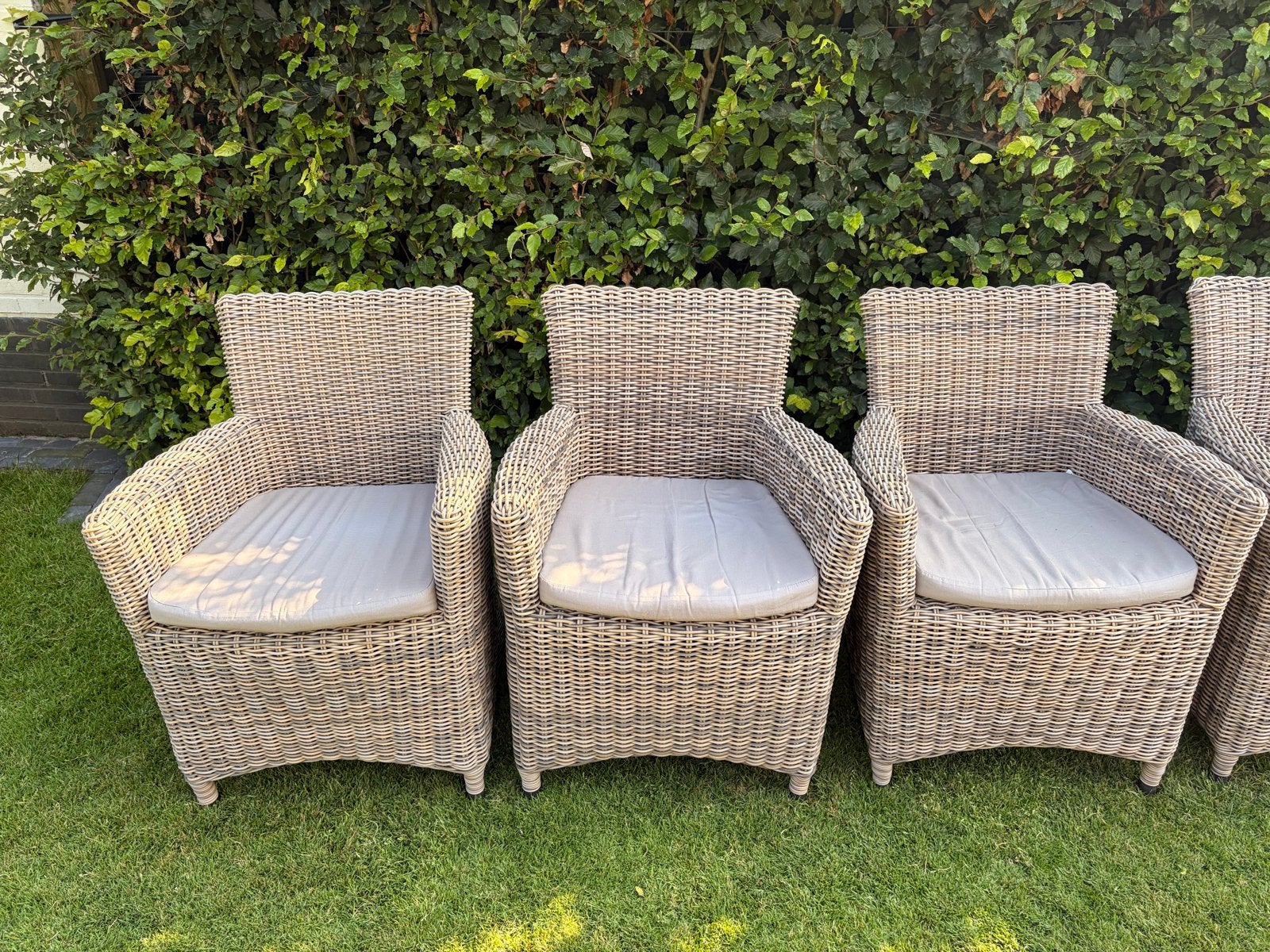 6x tuinstoelen met stevig ijzeren frame, Tuin en Terras, Tuinstoelen, Ophalen, Gebruikt, Overige materialen