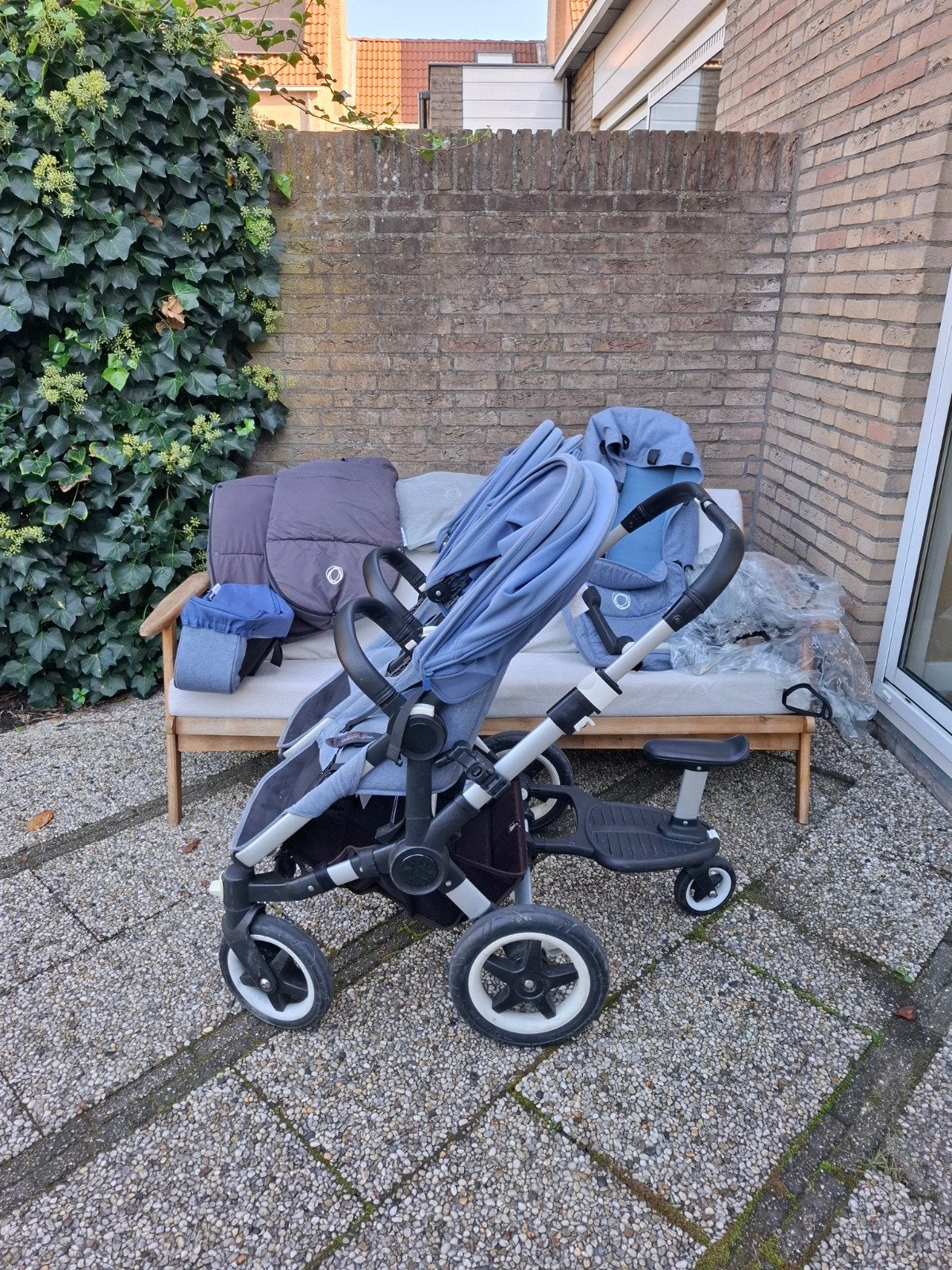Bugaboo Donkey Duo kinderwagen - Zeer compleet!, Ophalen, Combiwagen, Bugaboo, Duowagen