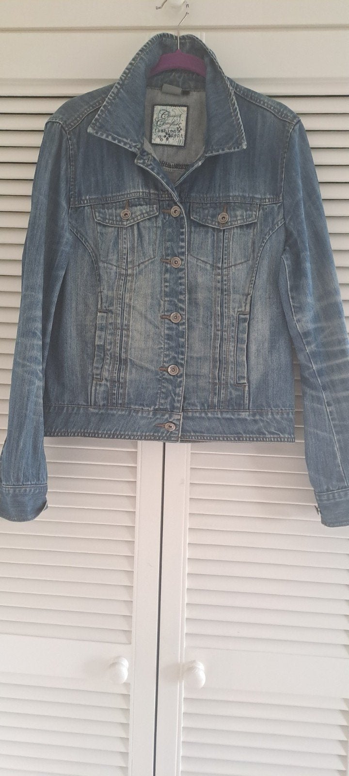 Casual Comfort spijkerjasje maat M, Ophalen of Verzenden, Zo goed als nieuw, Maat 38/40 (M), Blauw