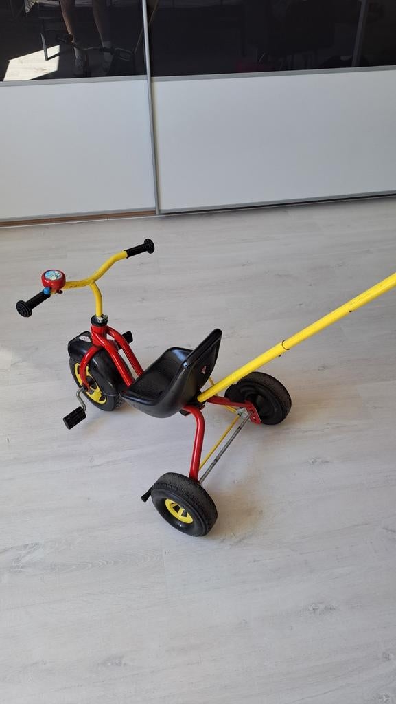Trapfiets met duwstang, Fietsen en Brommers, Fietsen | Driewielers, Ophalen, Duwstang
