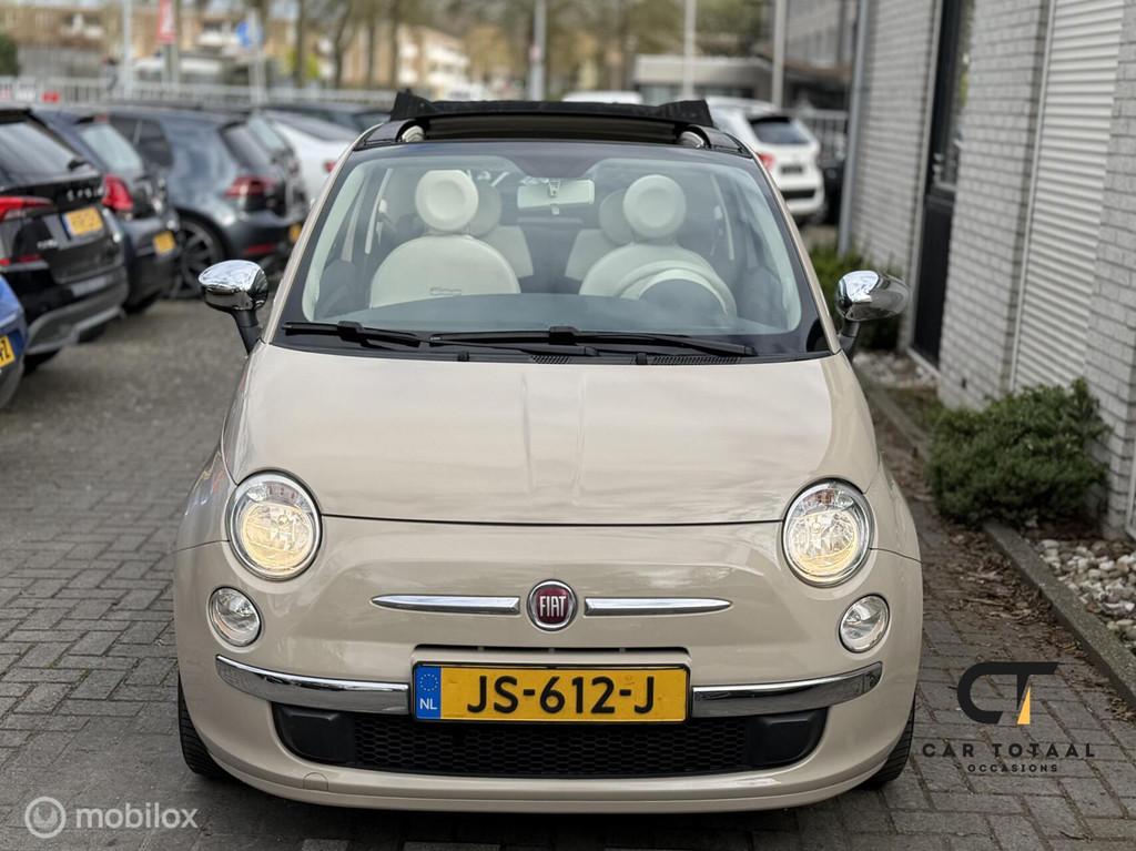 Fiat 500 1.2 Lounge|Cappuccino|AIRCO|PDC|, Auto's, Fiat, Gebruikt, 4 cilinders, Bruin, Leder