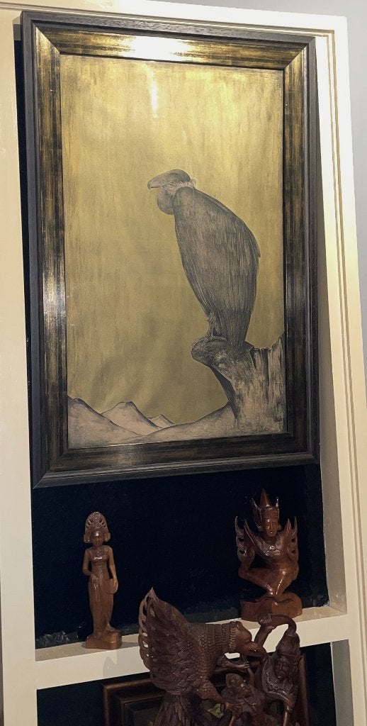 Zeer groot mooi gesigneerd Kunstwerk CONDOR Willem vd Berg, Gesigneerd, Ophalen, Dieren en Natuur, Lithografie