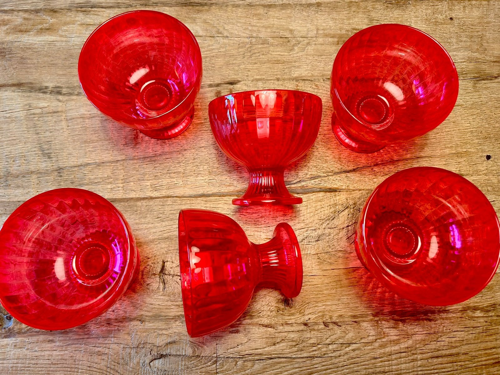 Nieuw 6x roze kunststof ijscoupes, Huis en Inrichting, Keuken | Servies, Kunststof, Overige typen, Nieuw, Ophalen of Verzenden