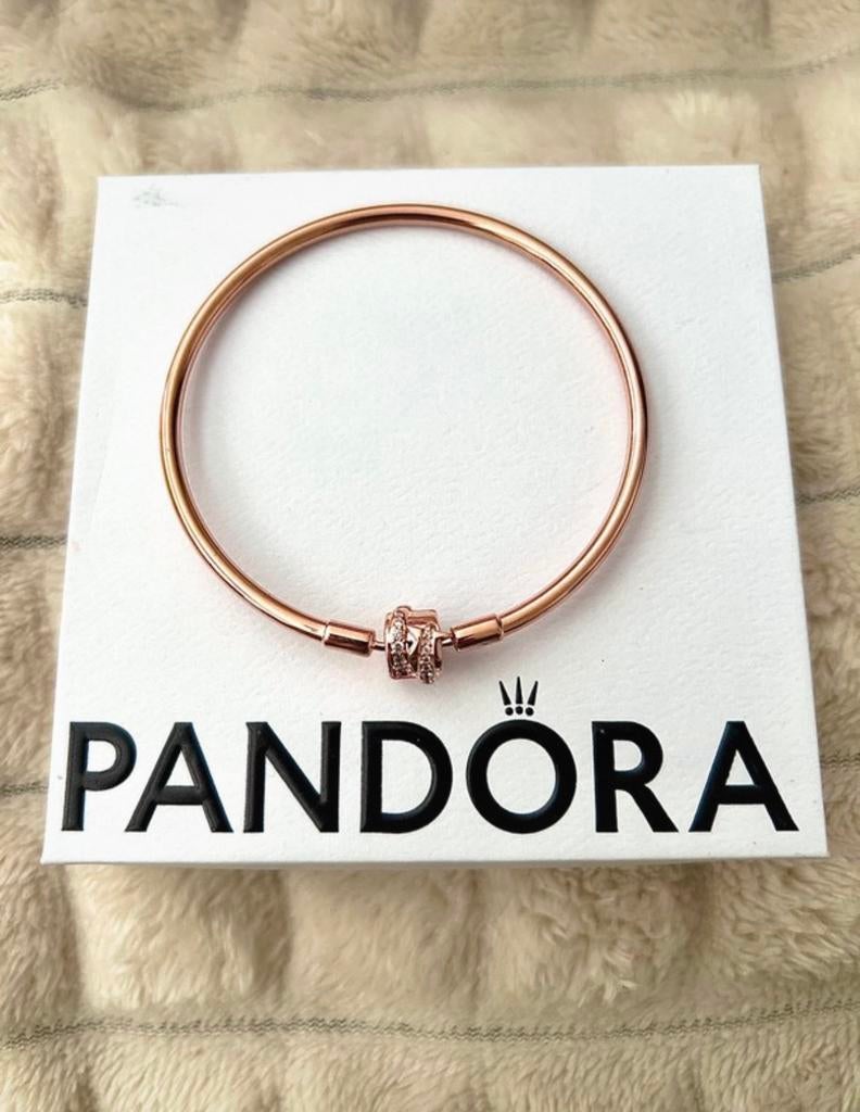Nieuwe Pandora Roségouden Armband met Zirkonia, Sieraden, Tassen en Uiterlijk, Armbanden, Met kristal, Overige materialen, Nieuw