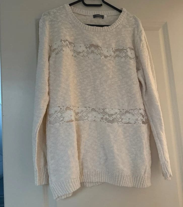 Dames trui creme, Ophalen of Verzenden, Zo goed als nieuw, Maat 46/48 (XL) of groter, Beige