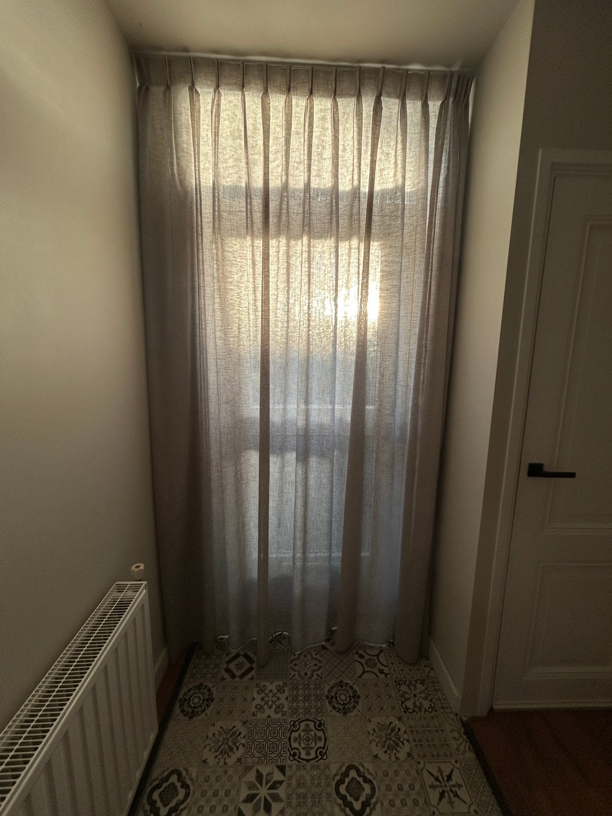 Inbetween gordijn - grijskleurig, 320 cm, Gebruikt, Ophalen of Verzenden, Gordijn