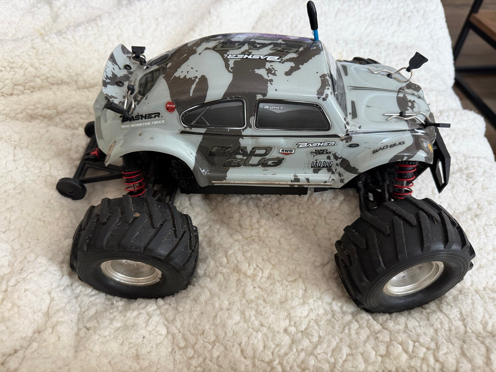 RC Auto Basher Bad Bug - Offroad Monster Truck, Elektro, Gebruikt, Auto offroad, Ophalen of Verzenden
