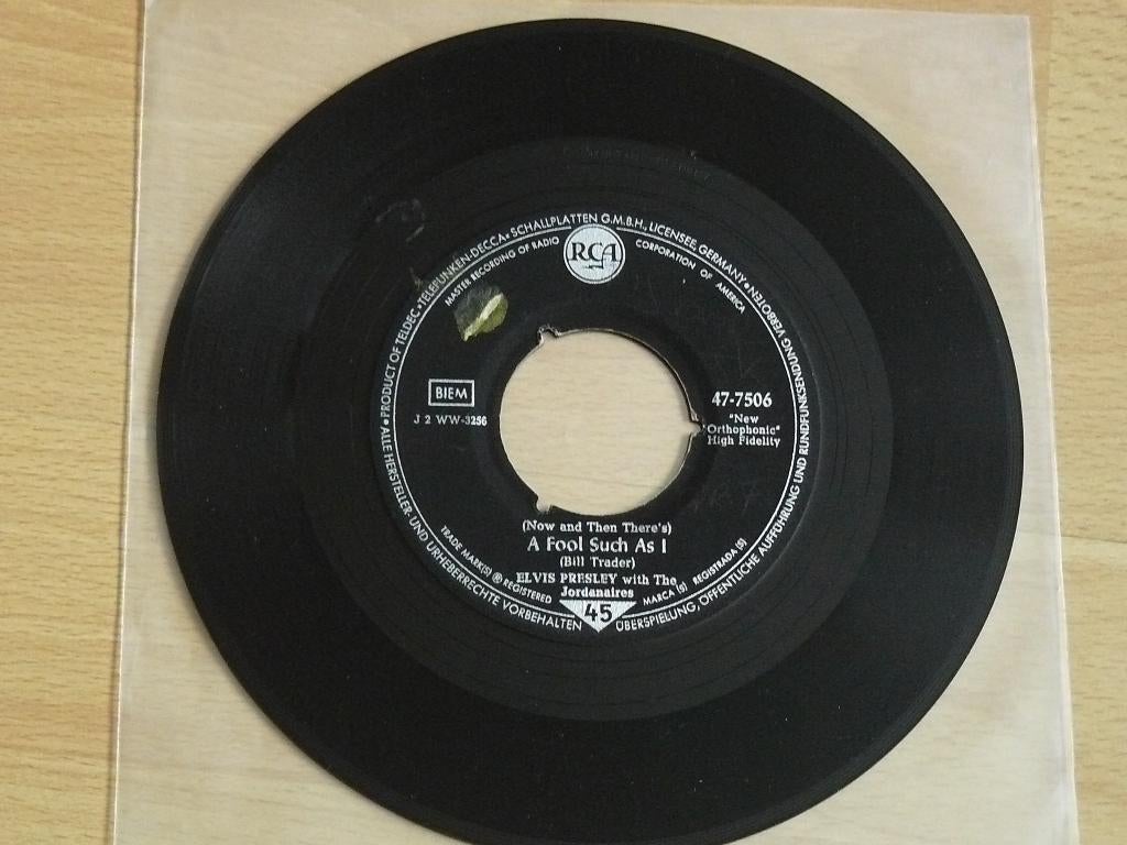 single Elvis Presley * A fool such as I, Verzenden, Gebruikt, Pop