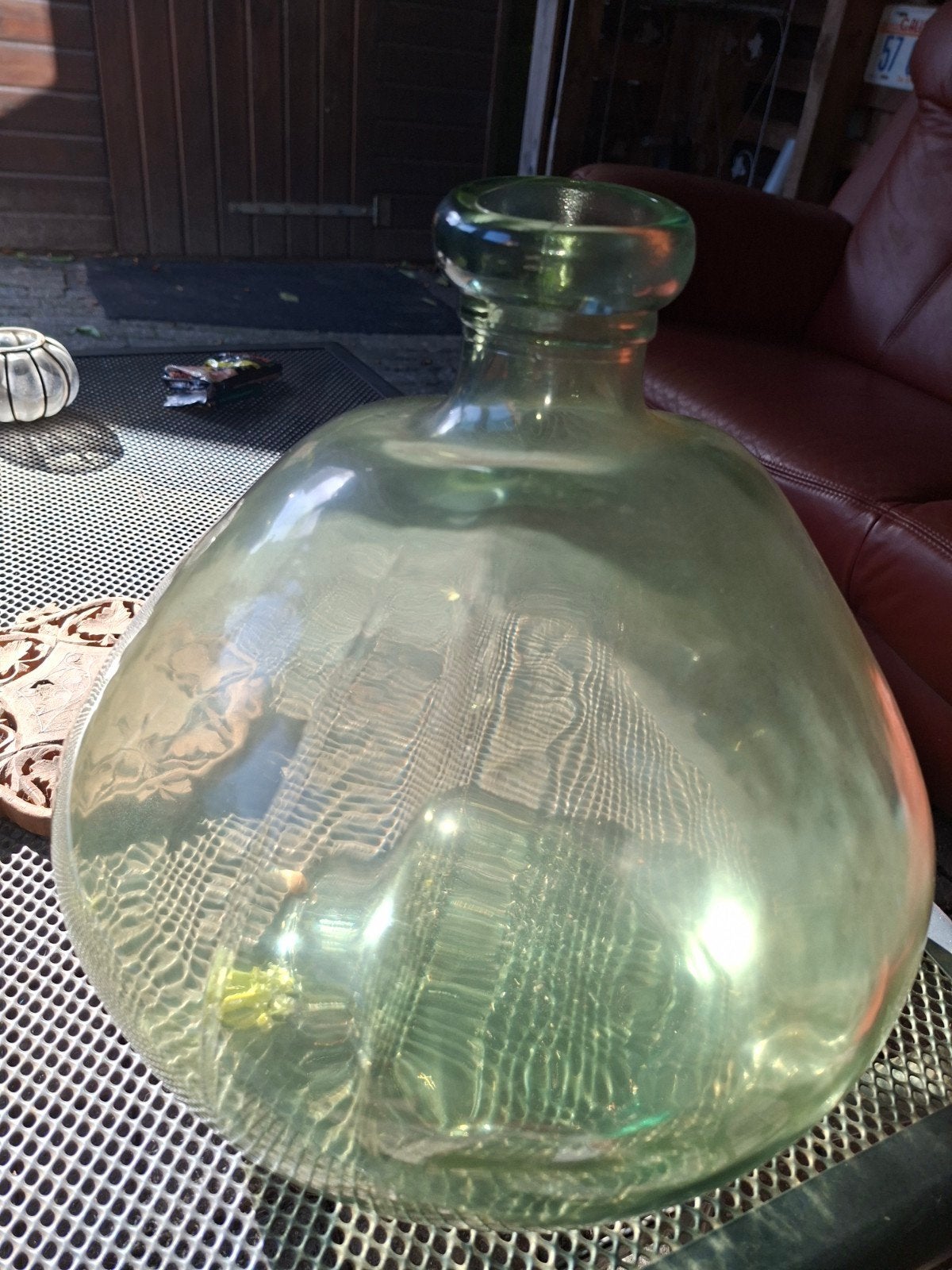 Grote glazen fles / karaf / vaas Atmosphera, Antiek en Kunst, Antiek | Vazen, Ophalen of Verzenden