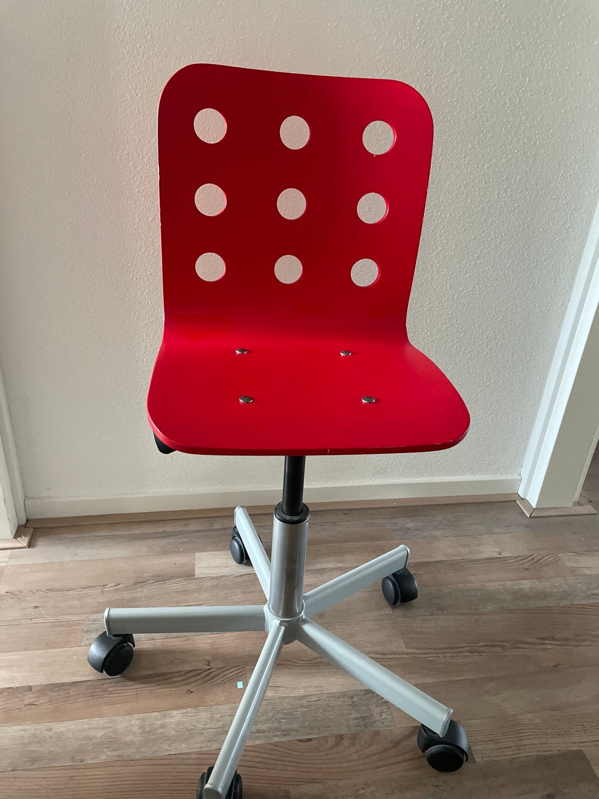 Ikea rode kinder bureaustoel, Ophalen, Gebruikt, Rood, Bureaustoel