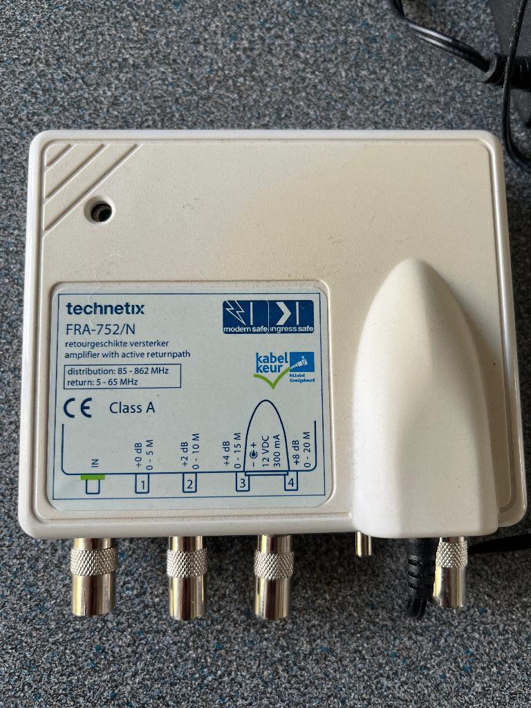 Technetix Antenne versterker, Audio, Tv en Foto, Versterkers en Receivers, Ophalen of Verzenden, Zo goed als nieuw, Overige merken