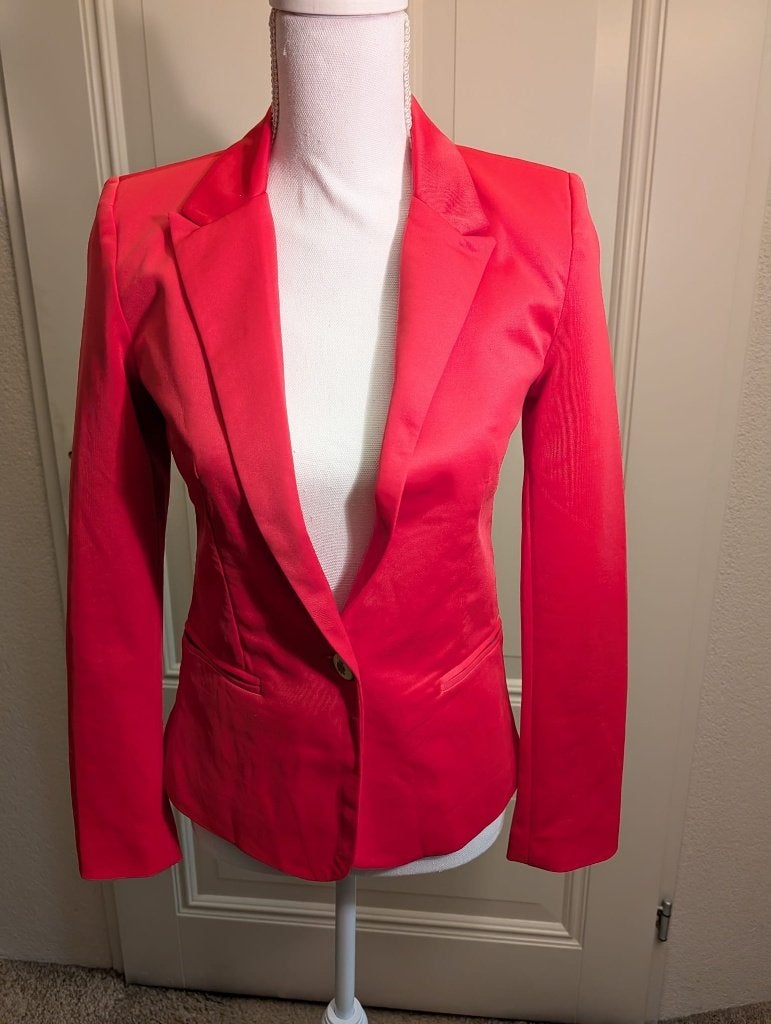 Zara Woman roze getailleerd colbert XS, Ophalen of Verzenden, Zo goed als nieuw, Jasje, Roze